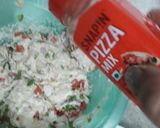 A picture of step 1 of Rava chesse toast.