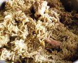 A picture of step 8 of Mutton biriyani.