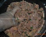 A picture of step 2 of Giant Spaghetti Stuffed Meatball.