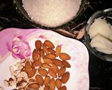 A picture of step 1 of Almond Chikki.