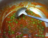 A picture of step 3 of Matar Paneer Curry (without onion and garlic).