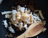 A picture of step 8 of Sinasir chunks with minced meat.