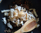 A picture of step 8 of Sinasir chunks with minced meat.