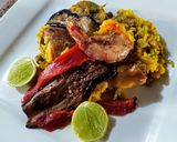 Foto del paso 3 de la receta: Arroz paella con carnes y 2 langostinos...!🥘