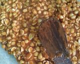 A picture of step 6 of Mungfali ki chikki.