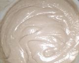 A picture of step 2 of Coco-butter cake... With waffer.