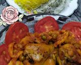 عکس مرحله 1 از دستور خوراک مرغ با نخود و سیب زمینی 😋