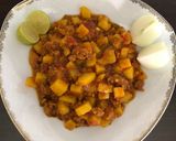 عکس مرحله 1 از دستور خوراک گوشت چرخ شده با سیب زمینی