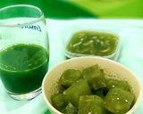 Hình bước làm 3 của món Thạch rong chân vịt và nước ép cỏ mì