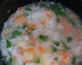 Foto langkah ke 3 dari resep Healthy Vegetable Porridge / お粥 / Bubur Sehat tanpa garam.