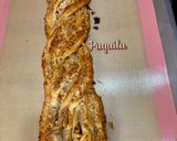 Foto del paso 7 de la receta: Clásica trenza de hojaldre con crema de avellanas, nueces & almendra