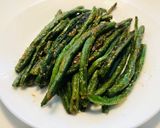 A picture of step 7 of Lemon Mustard Roasted Green Beans.