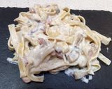 Foto del paso 5 de la receta Fettuccine Alfredo con Champiñones y Bacon