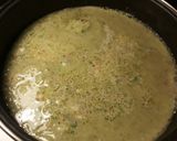 Foto del paso 15 de la receta: Almejas con cardos y patatas en crema verde y almendras