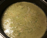 Foto del paso 15 de la receta: Almejas con cardos y patatas en crema verde y almendras