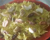 A picture of step 6 of Kesari Sweet Pulao.