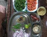 A picture of step 1 of Andhra Chicken Iguru.