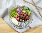 Foto del paso 6 de la receta: 🥑🍲 Poke bowl de kanikama y palta 🍲🥑 Ensalada fácil y rápida
