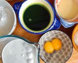 Hình bước làm 6 của món 💚 Bánh Bông Lan Phú Sĩ - Bông Lan Lá Dứa Hấp (Gâteau aux feuilles de pandan cuit à la vapeur)