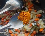 A picture of step 6 of Vegetable proso Millet one pot meal.