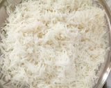 A picture of step 1 of Vegetable Fried rice.