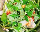 Hình bước làm 4 của món Chả Cá Trộn Rau Muống