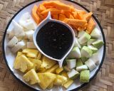 Gambar langkah 5 resipi Kuah Rojak Buah.