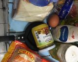 Foto langkah ke 1 dari resep Sandwich chiken egg chesee.