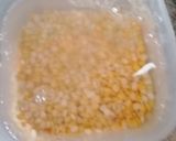 A picture of step 1 of Chana dal kadhi.