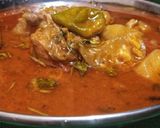 A picture of step 5 of Tinday gosht.