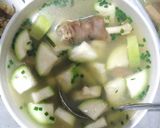 Hình bước làm 5 của món Canh bầu giò dê
