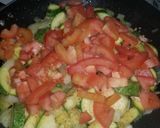 A picture of step 4 of Mexican style zucchini.