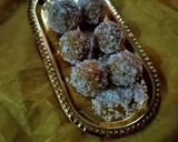 A picture of step 3 of Condensed milk mix pineapple laddu.