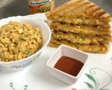 A picture of step 8 of Tandoori Mayo Paneer Grilled Sandwich.