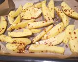 A picture of step 2 of Potato wedges.