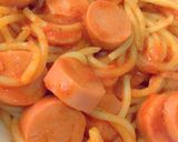 صورة لخطوة 1 من وصفة سپاغتي بالنقانق🍜🥀