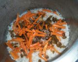 A picture of step 7 of Kabli pulao.