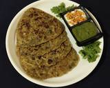 Sprouted moong paratha recipe step 4 photo