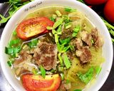 Hình bước làm 3 của món Canh Cải Chua Thịt Bò