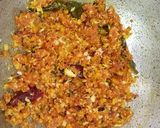 A picture of step 3 of Carrot Poriyal.