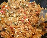 A picture of step 9 of Egg kothu chapati.