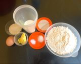 Foto langkah ke 1 dari resep Roti Sobek lembut tanpa mixer.