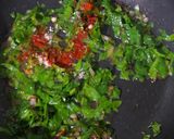 A picture of step 3 of Mediterranean Egg Pizza.