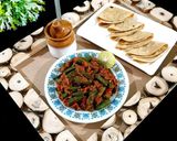 A picture of step 6 of Okra masala.