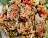 Foto langkah ke 7 dari resep Tongkol Suwir Pedas (kering).