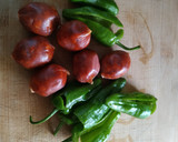 Foto del paso 1 de la receta: Pincho de chorizo y pimiento de padrón