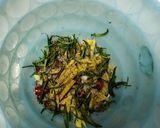 A picture of step 2 of Traditional Punjabi omelette with ginger wine salad 🥚🫚🍷🥗.