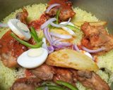 A picture of step 9 of Chicken mandi rice.