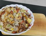 A picture of step 6 of Navratan Pulao.
