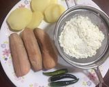 A picture of step 2 of Bengali Kacha Kalar Kofta Dalna.